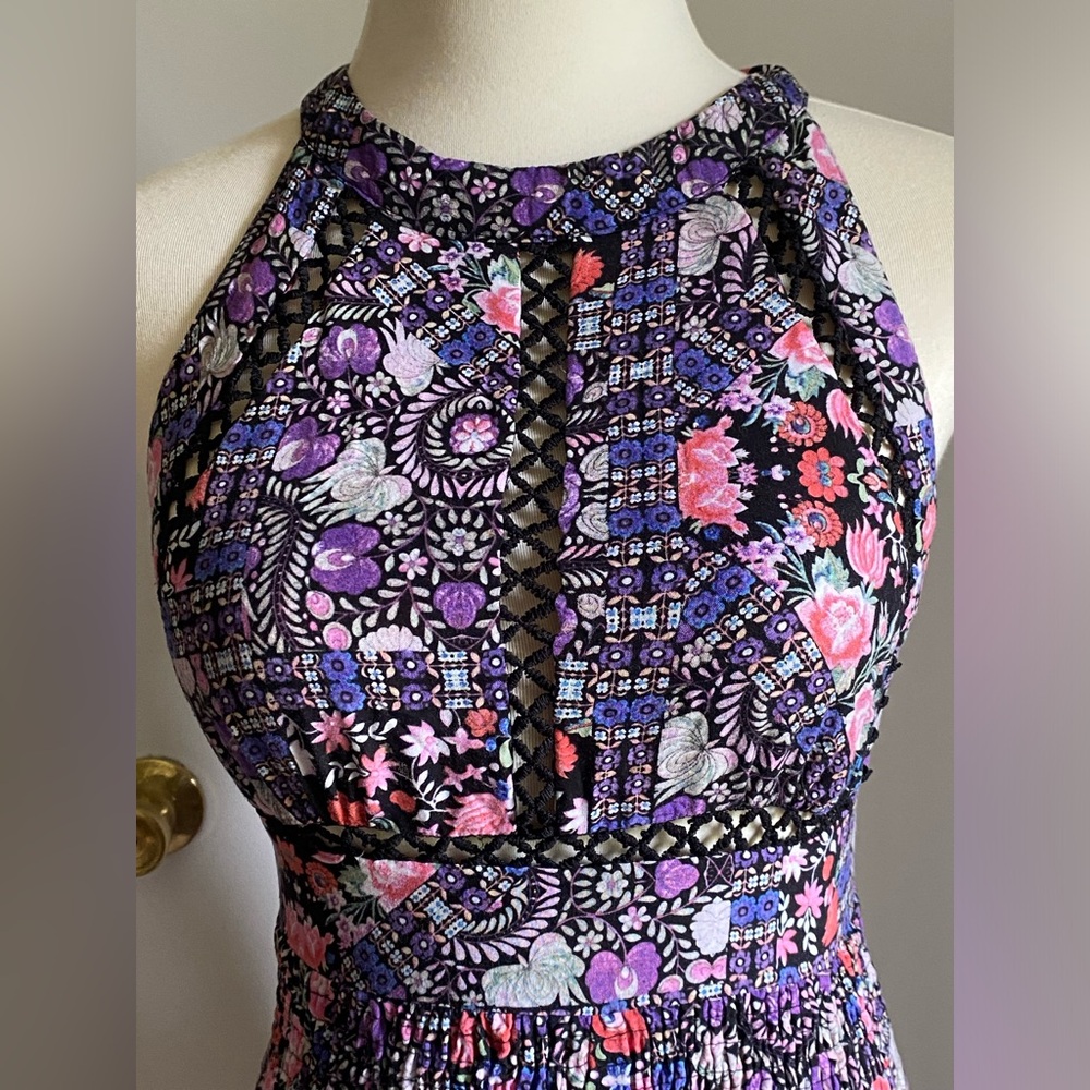 Jaase Multicolor Floral Halter Dress